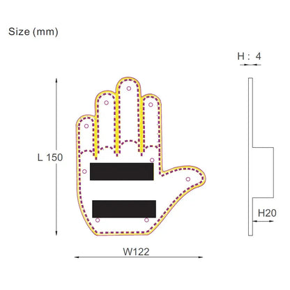 LED Hand Sign